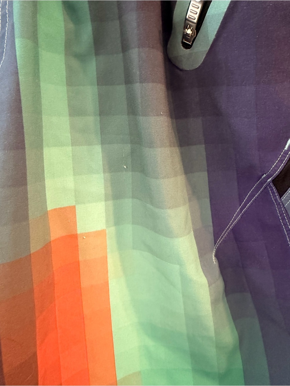 Lululemon Running Shorts Multicolor Pixel Print Rare - Picture 4 of 4